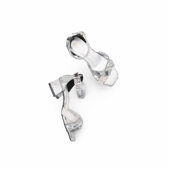 Girls Silver Formal Sandal KD5802