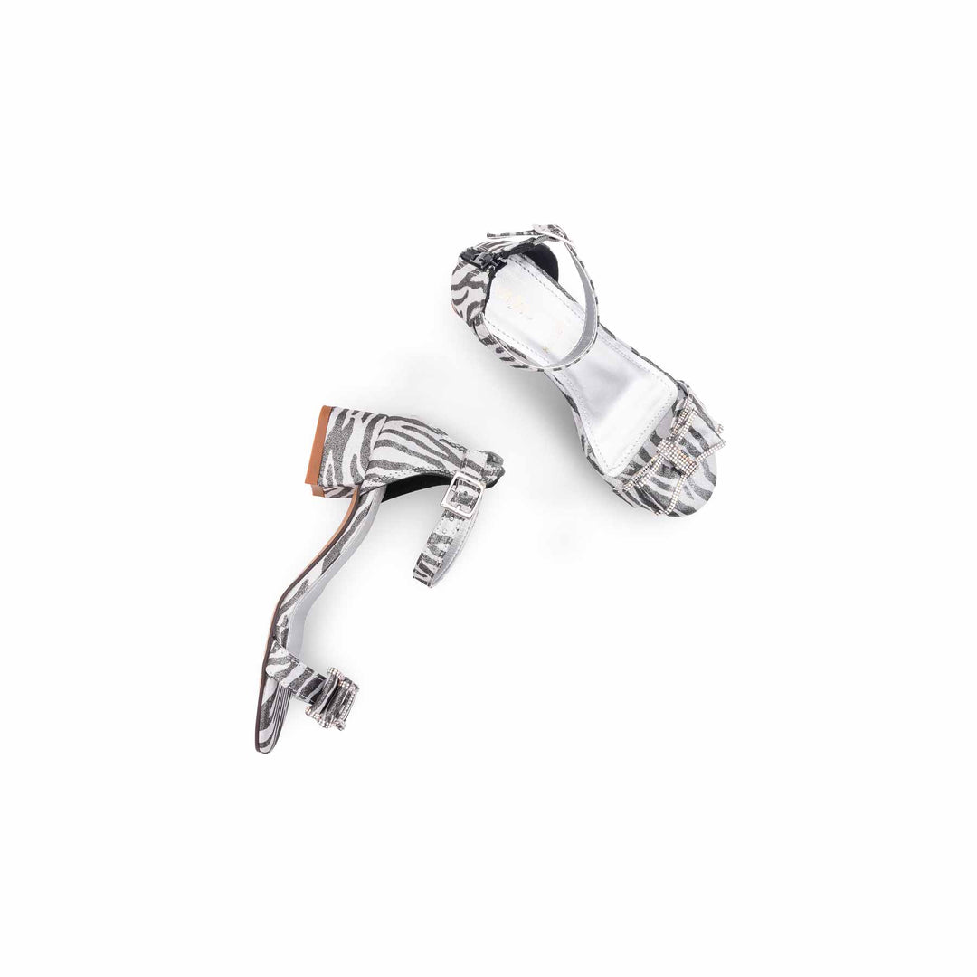 Girls Grey Formal Sandal KD5803