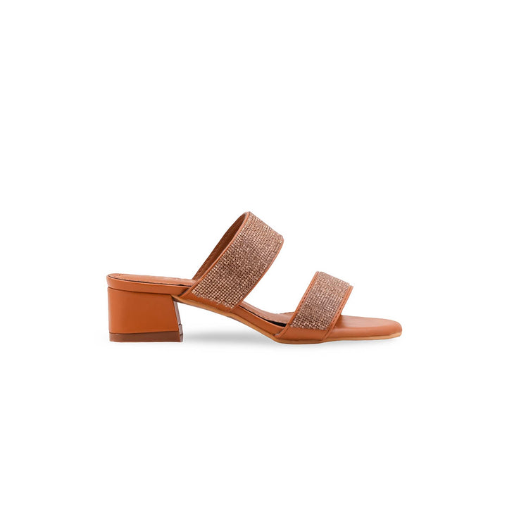 Girls Tan Fancy Slipper KD5806