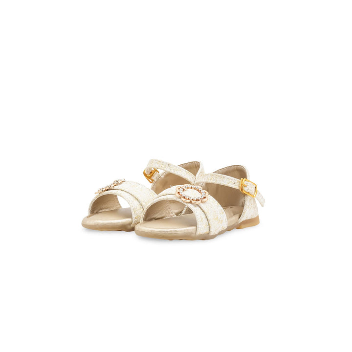 Girls Golden Formal Sandal KD5807