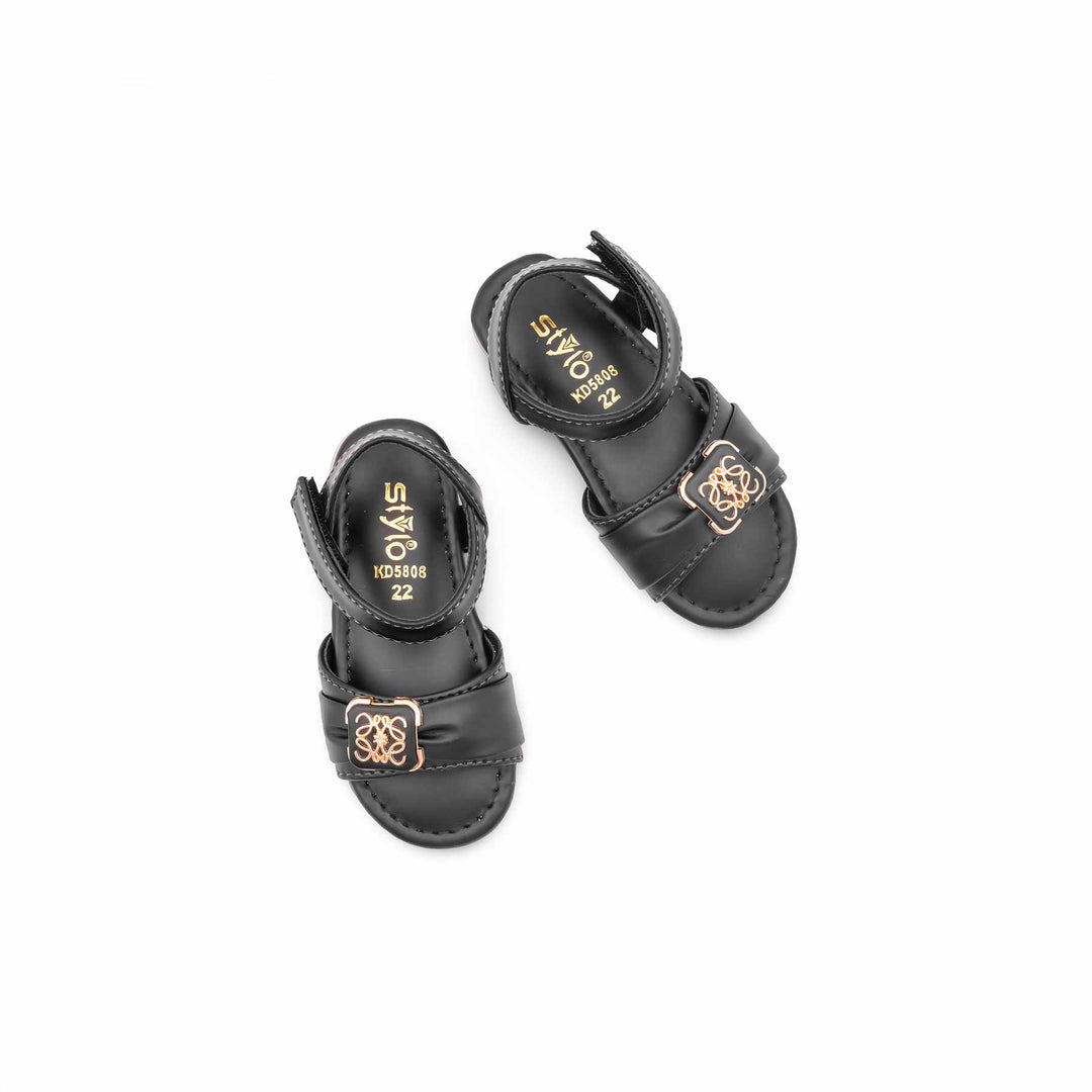Girls Black Formal Sandal KD5808