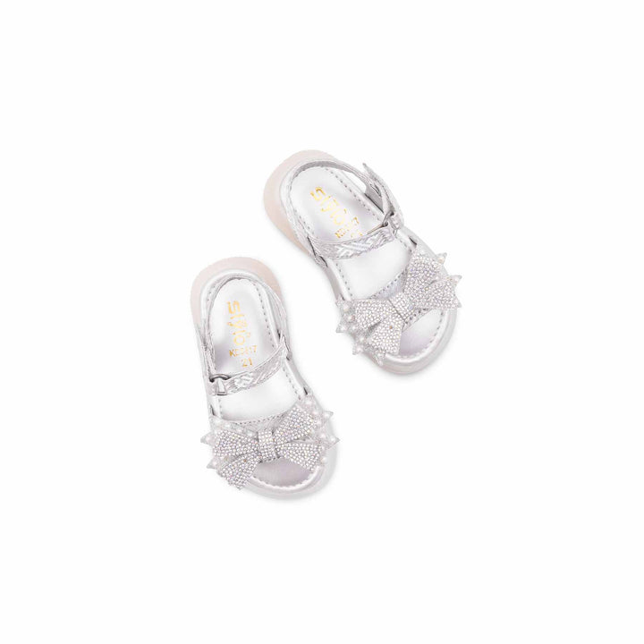 Girls Silver Fancy Sandal KD5817