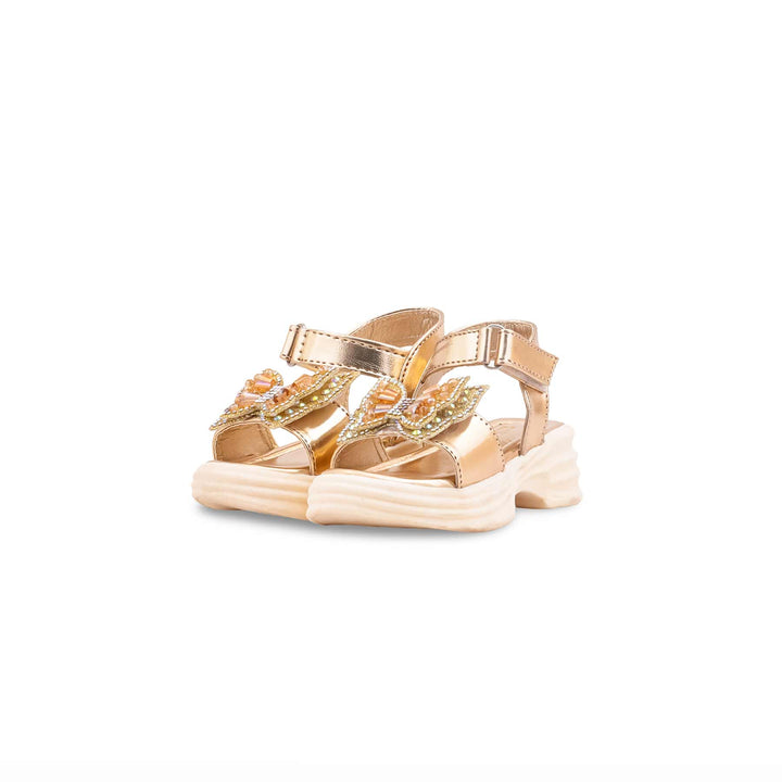 Girls Golden Fancy Sandal KD5820