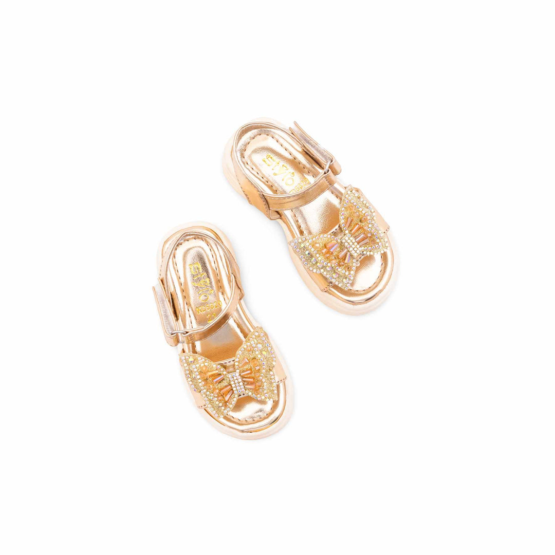 Girls Golden Fancy Sandal KD5820