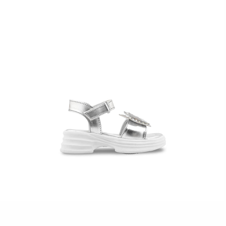 Girls Silver Fancy Sandal KD5820