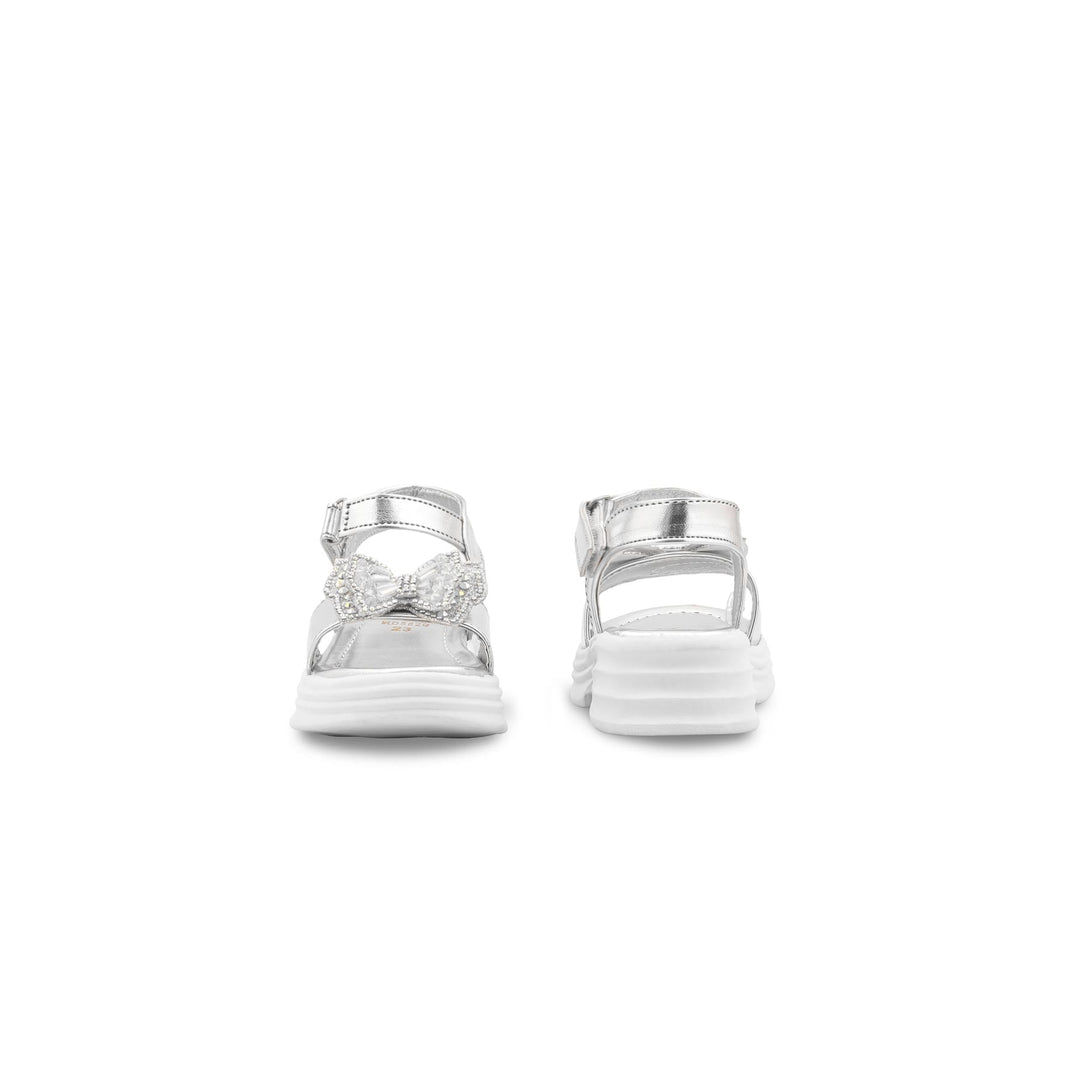 Girls Silver Fancy Sandal KD5820