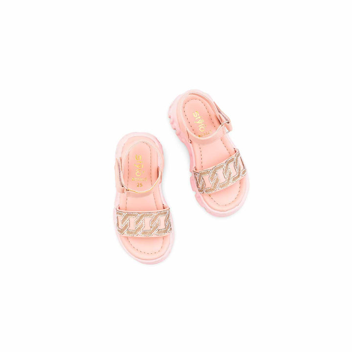Girls Pink Formal Sandal KD5825
