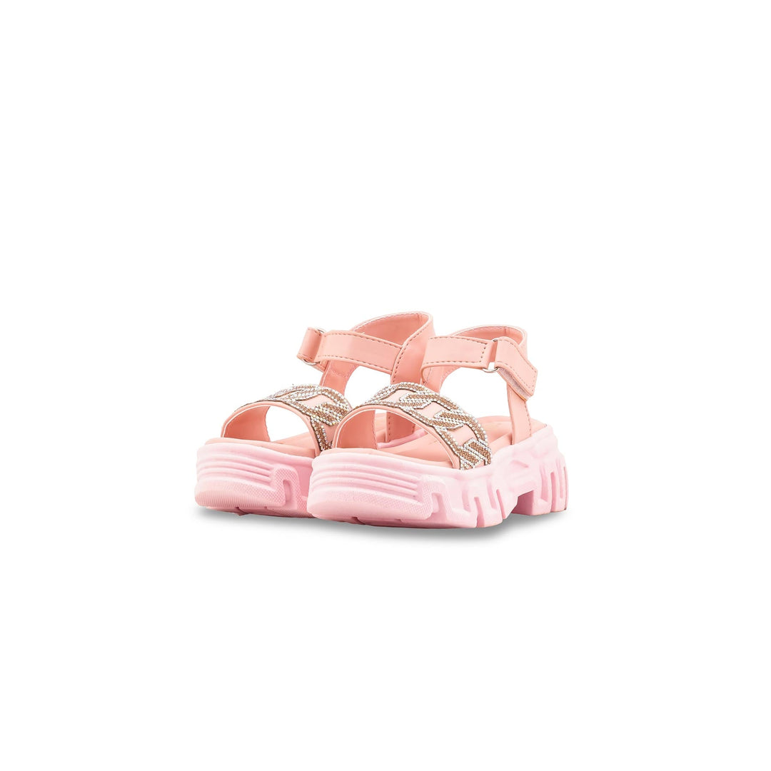 Girls Pink Formal Sandal KD5825
