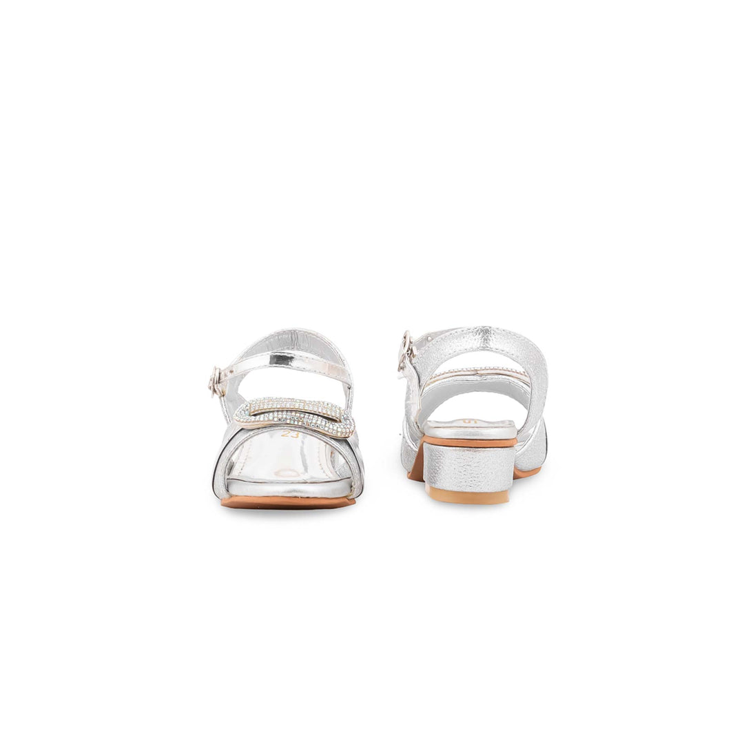 Girls Silver Fancy Sandal KD5828