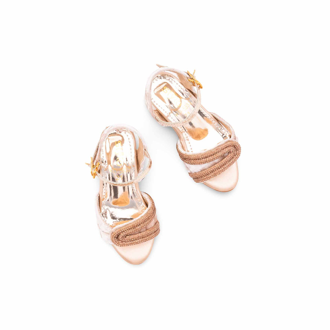Girls Beige Fancy Sandal KD5830