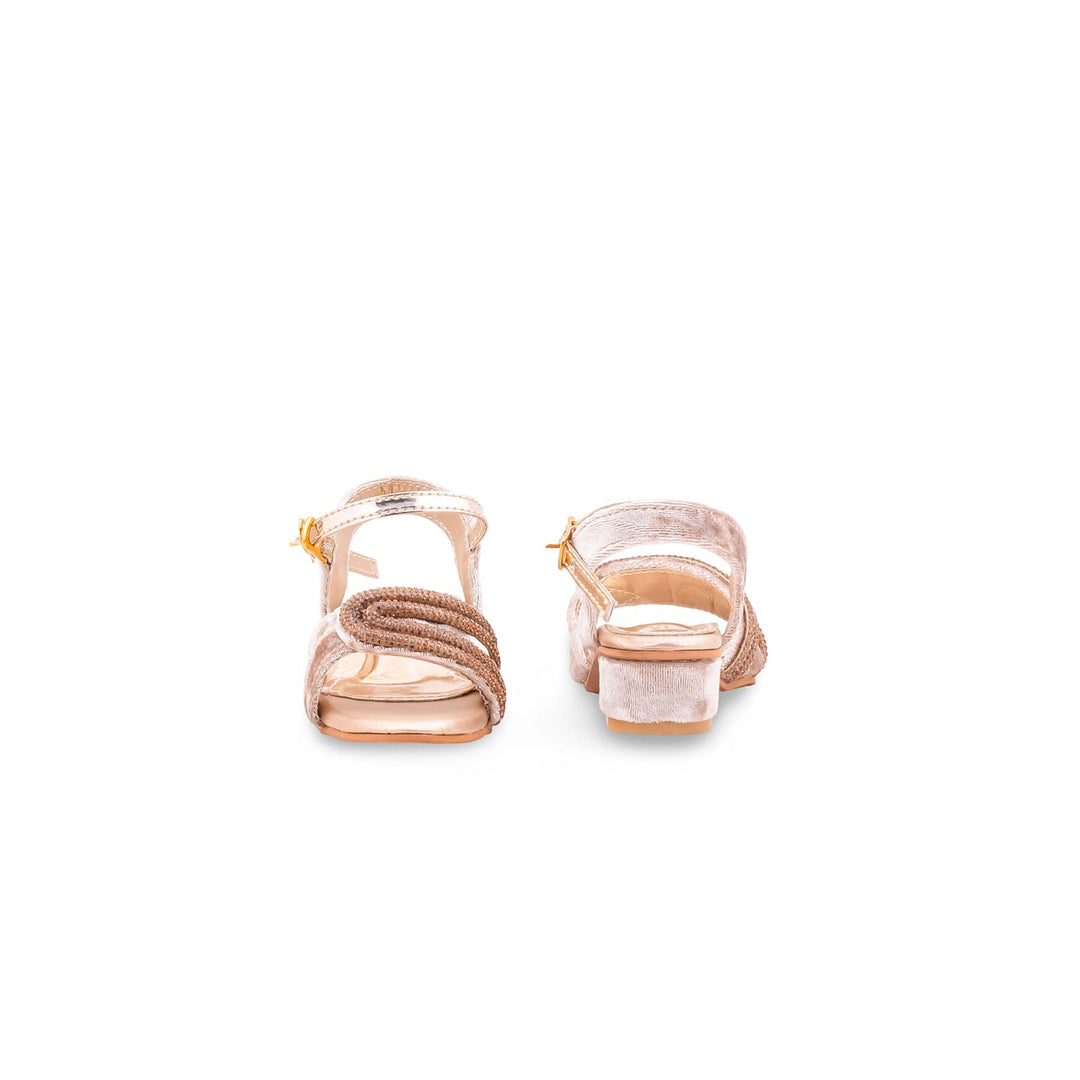 Girls Beige Fancy Sandal KD5830