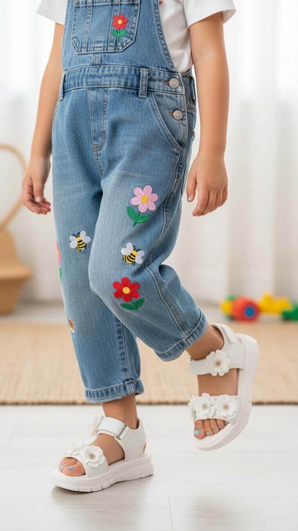 Girls White Casual Sandal KD5833