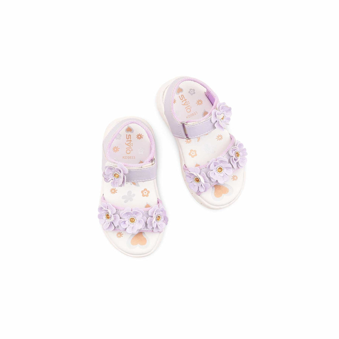 Girls Lilac Casual Sandal KD5833