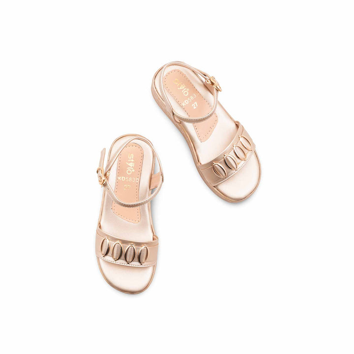 Girls Golden Formal Sandal KD5839
