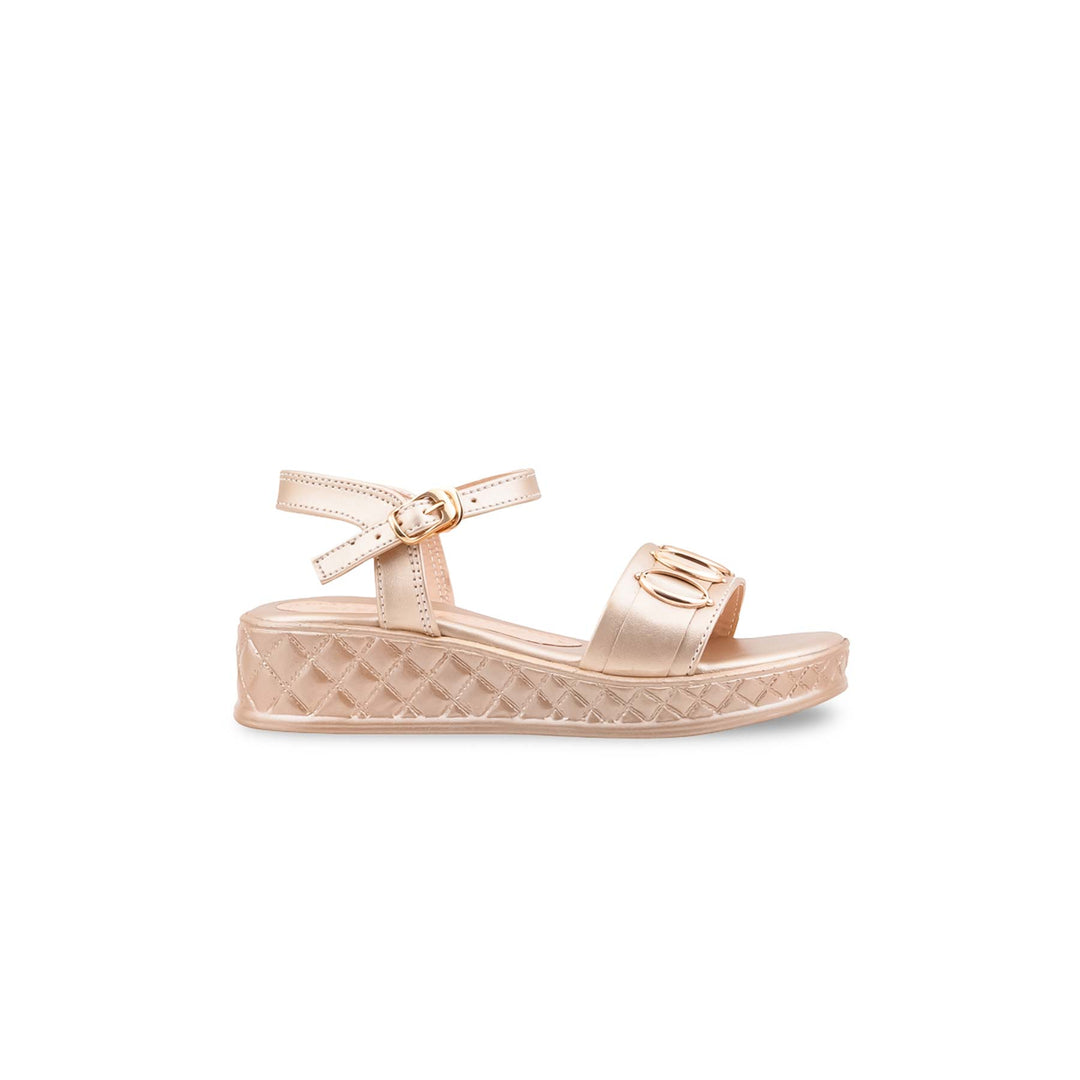 Girls Golden Formal Sandal KD5839