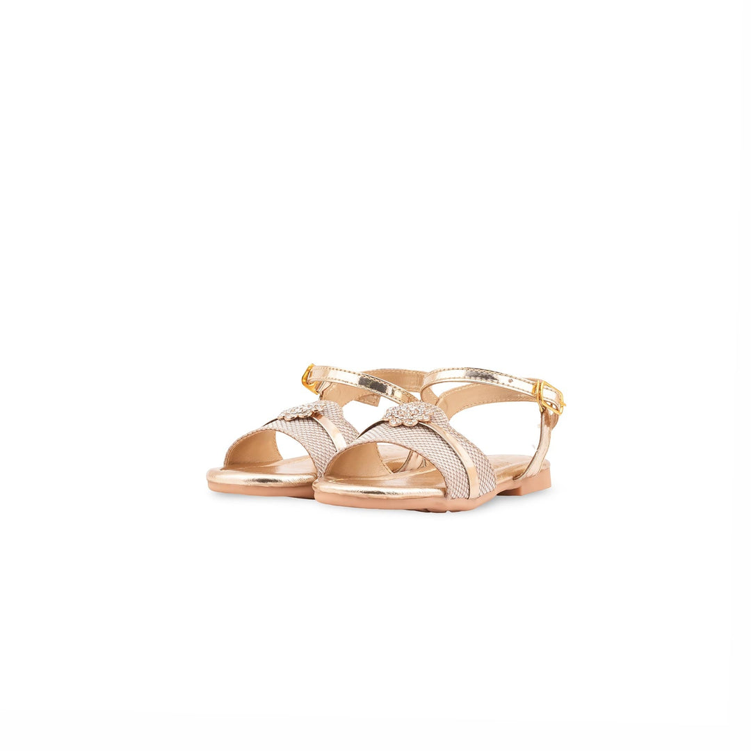 Girls Golden Fancy Sandal KD5842