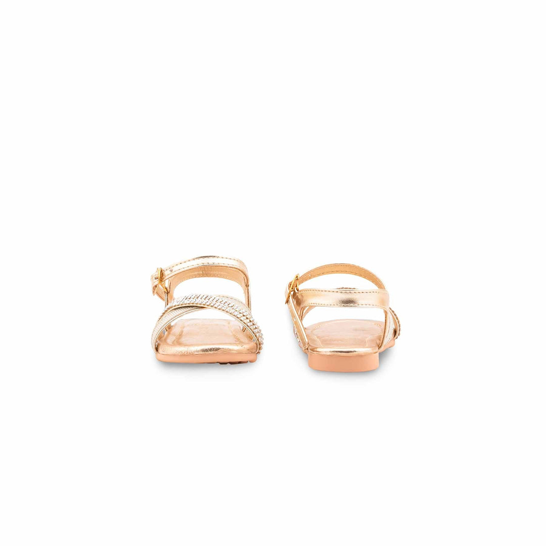 Girls Golden Fancy Sandal KD5844