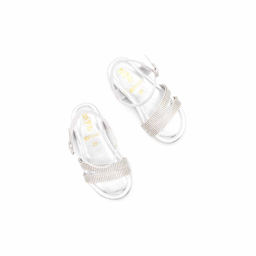 Silver Girls Fancy Sandal KD5845