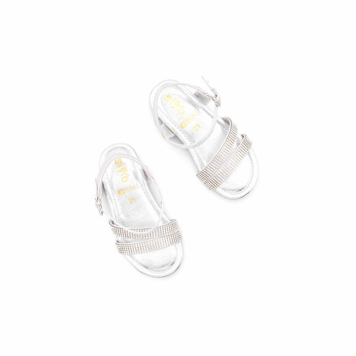 Silver Girls Fancy Sandal KD5845
