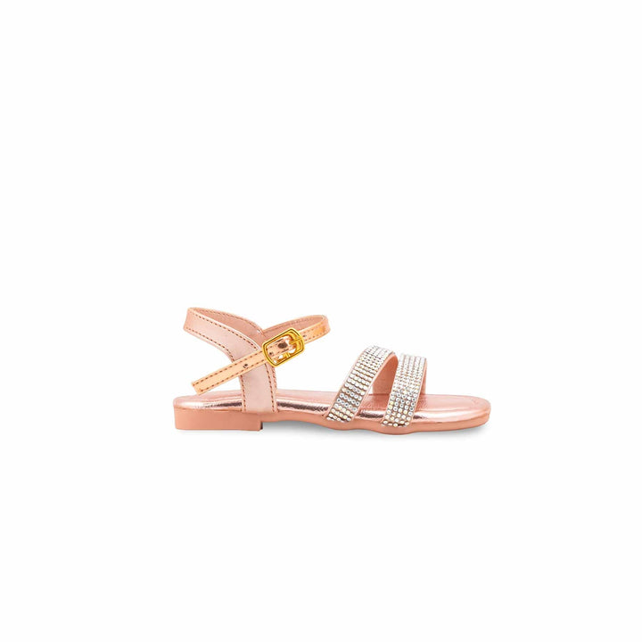 Girls Peach Fancy Sandal KD5845