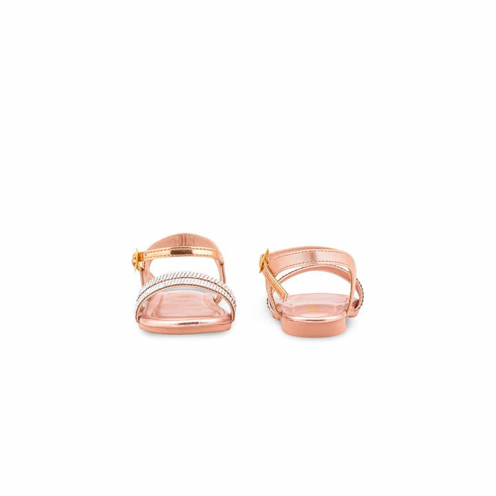Girls Peach Fancy Sandal KD5845