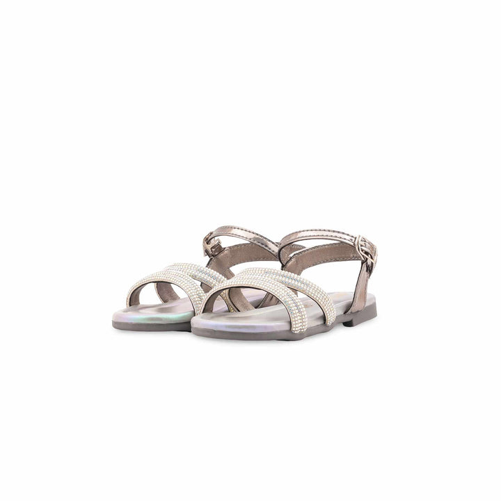 Girls Grey Fancy Sandal KD5847