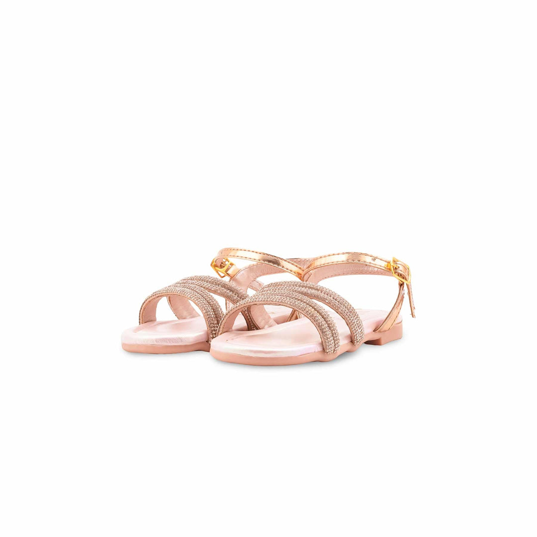 Girls Peach Fancy Sandal KD5847
