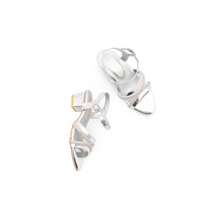 Girls Silver Fancy Sandal KD5849