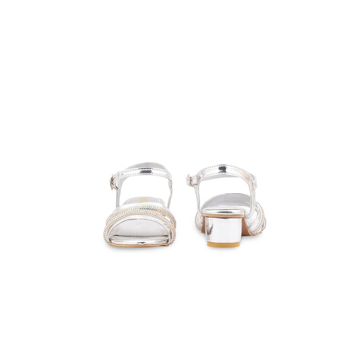 Girls Silver Fancy Sandal KD5849