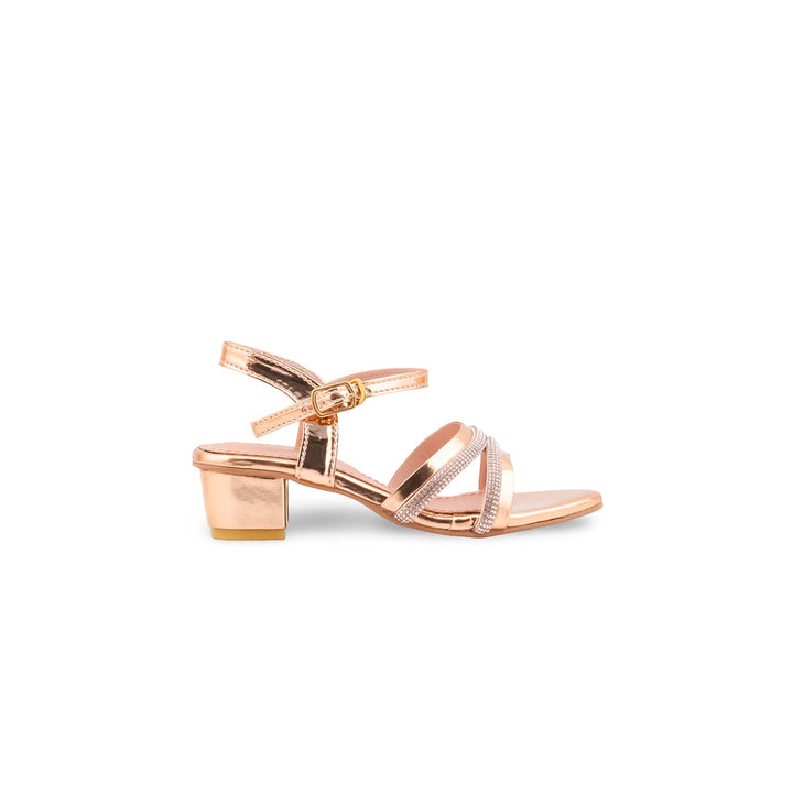 Girls Peach Fancy Sandal KD5849