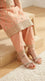 Girls Peach Fancy Sandal KD5849