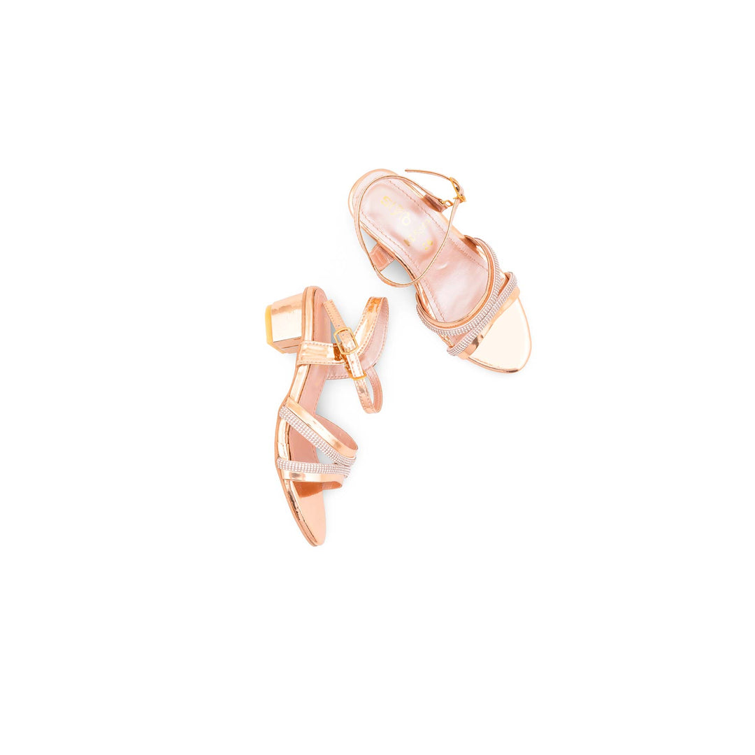 Girls Peach Fancy Sandal KD5849
