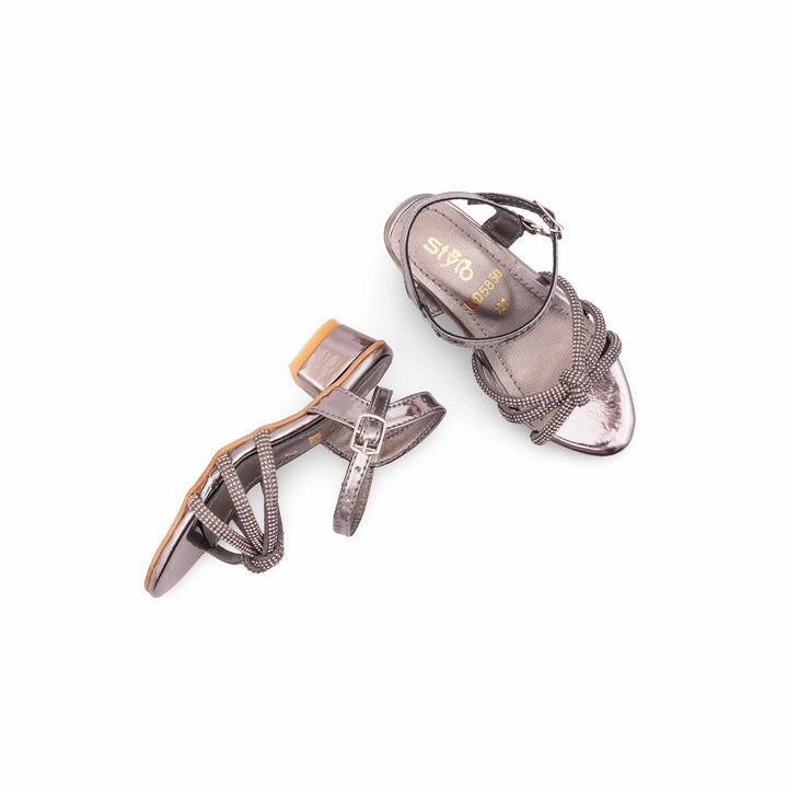 Girls Grey Fancy Sandal KD5850