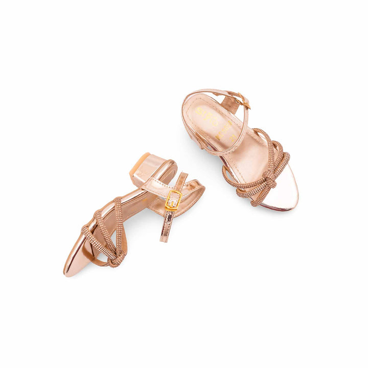 Girls Golden Fancy Sandal KD5850