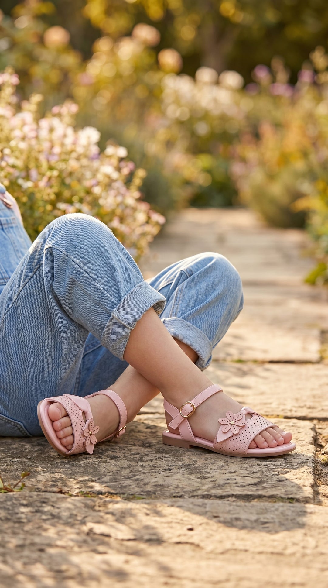 Girls Pink Formal Sandal KD5867