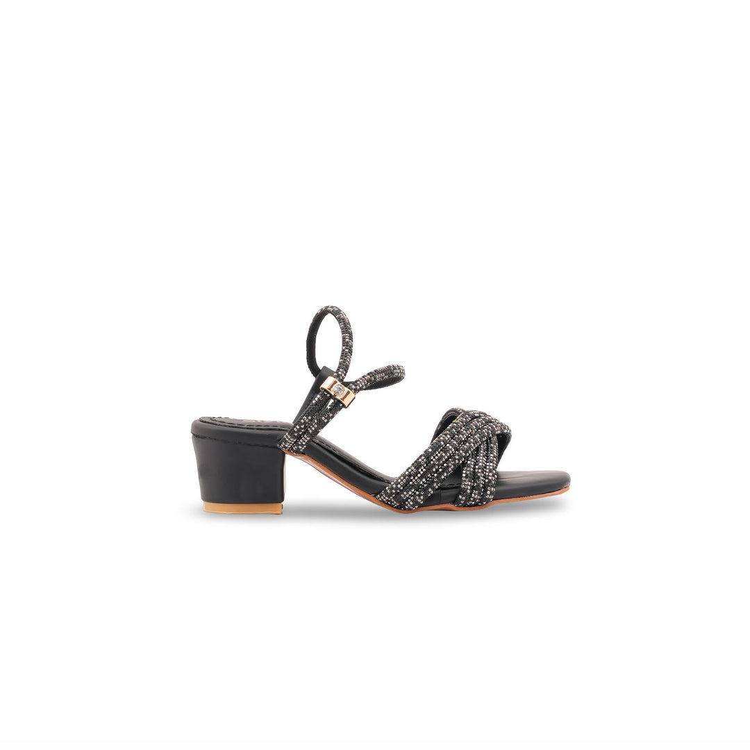 Girls Black Fancy Sandal KD5868