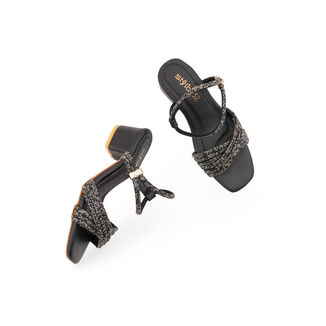Girls Black Fancy Sandal KD5868
