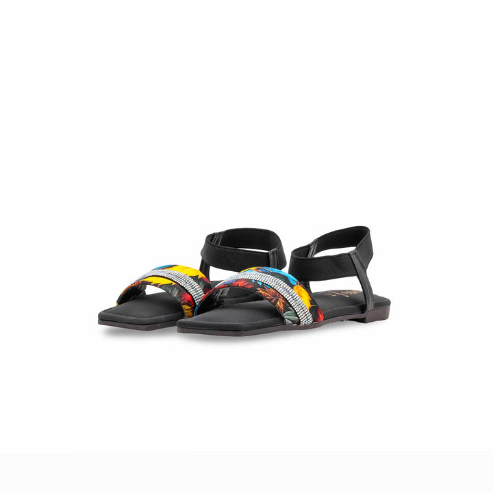 Girls Black Casual Sandal KD5869
