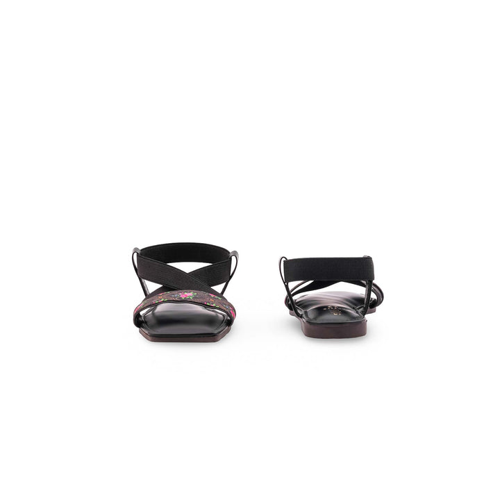 Girls Black Casual Sandal KD5870