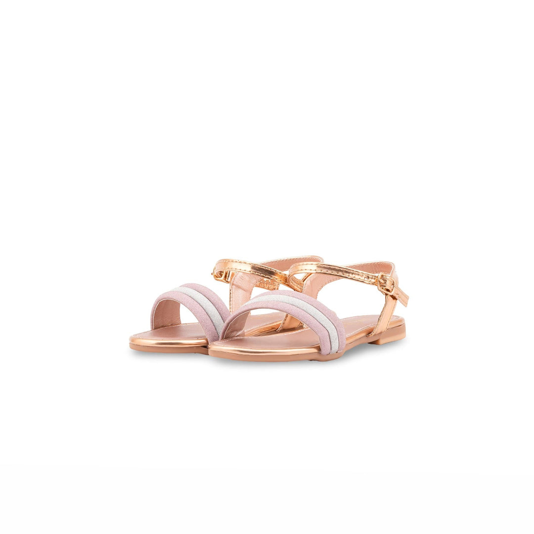 Girls Peach Fancy Sandal KD5877
