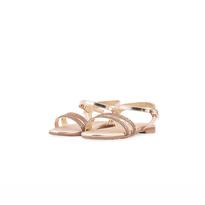 Girls Golden Fancy Sandal KD5878