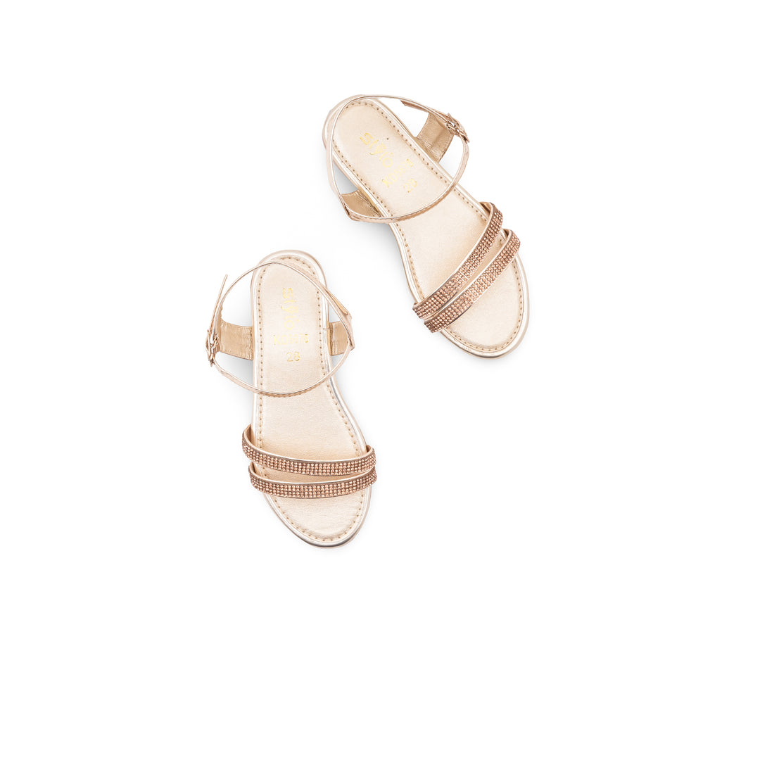 Girls Golden Fancy Sandal KD5878