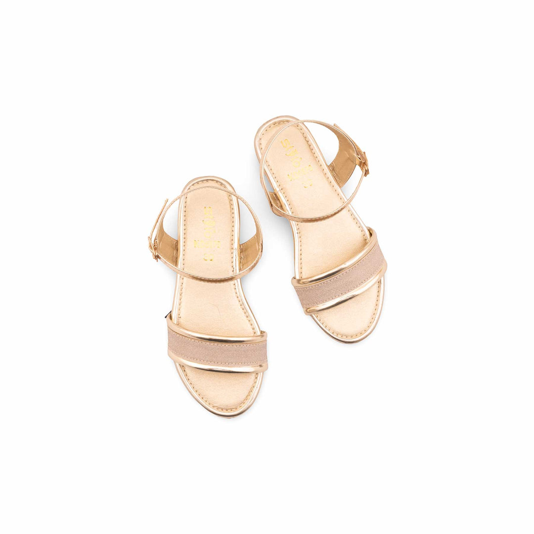 Girls Golden Fancy Sandal KD5879