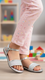 Girls Silver Fancy Sandal KD5879