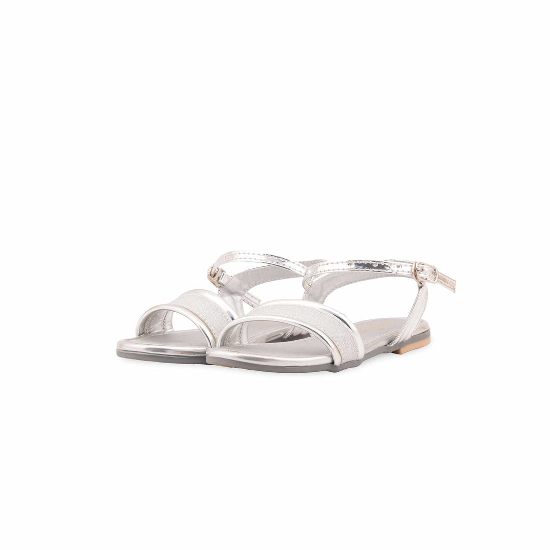 Girls Silver Fancy Sandal KD5879