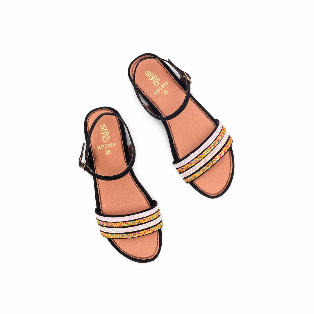 Girls Black Formal Sandal KD5883