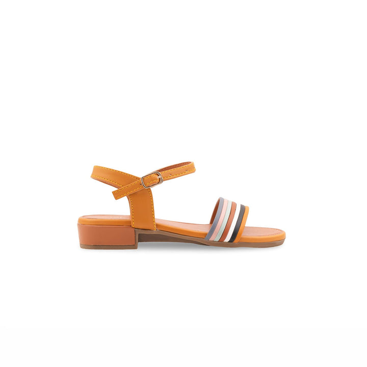 Girls Yellow Casual Sandal KD5897
