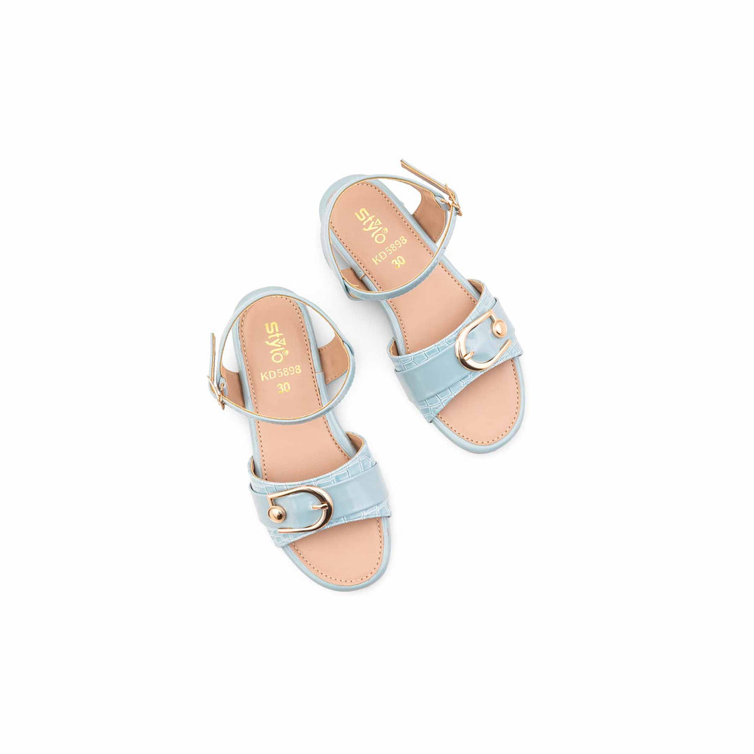 Girls Sky Blue Formal Sandal KD5898