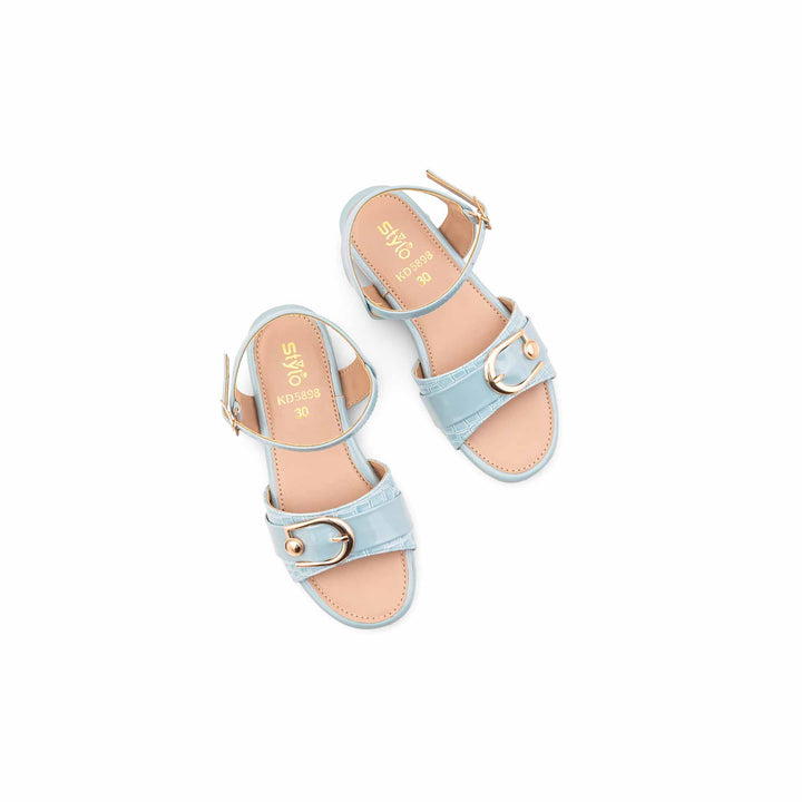 Girls Sky Blue Formal Sandal KD5898