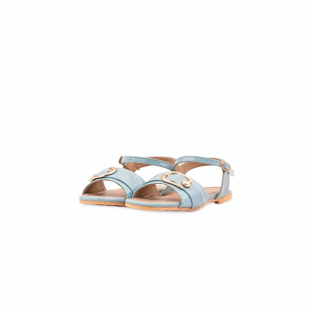 Girls Sky Blue Formal Sandal KD5898